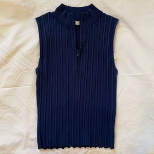 Zara Sleeveless Zip Up